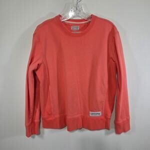 Life Is Good Womens Solid Simply True Fleece Crew Neck Sweatshirt Size Medium